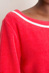 Red Ivory Fish Cody Top