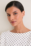 Ivory Black Polka Dot Tommy Top