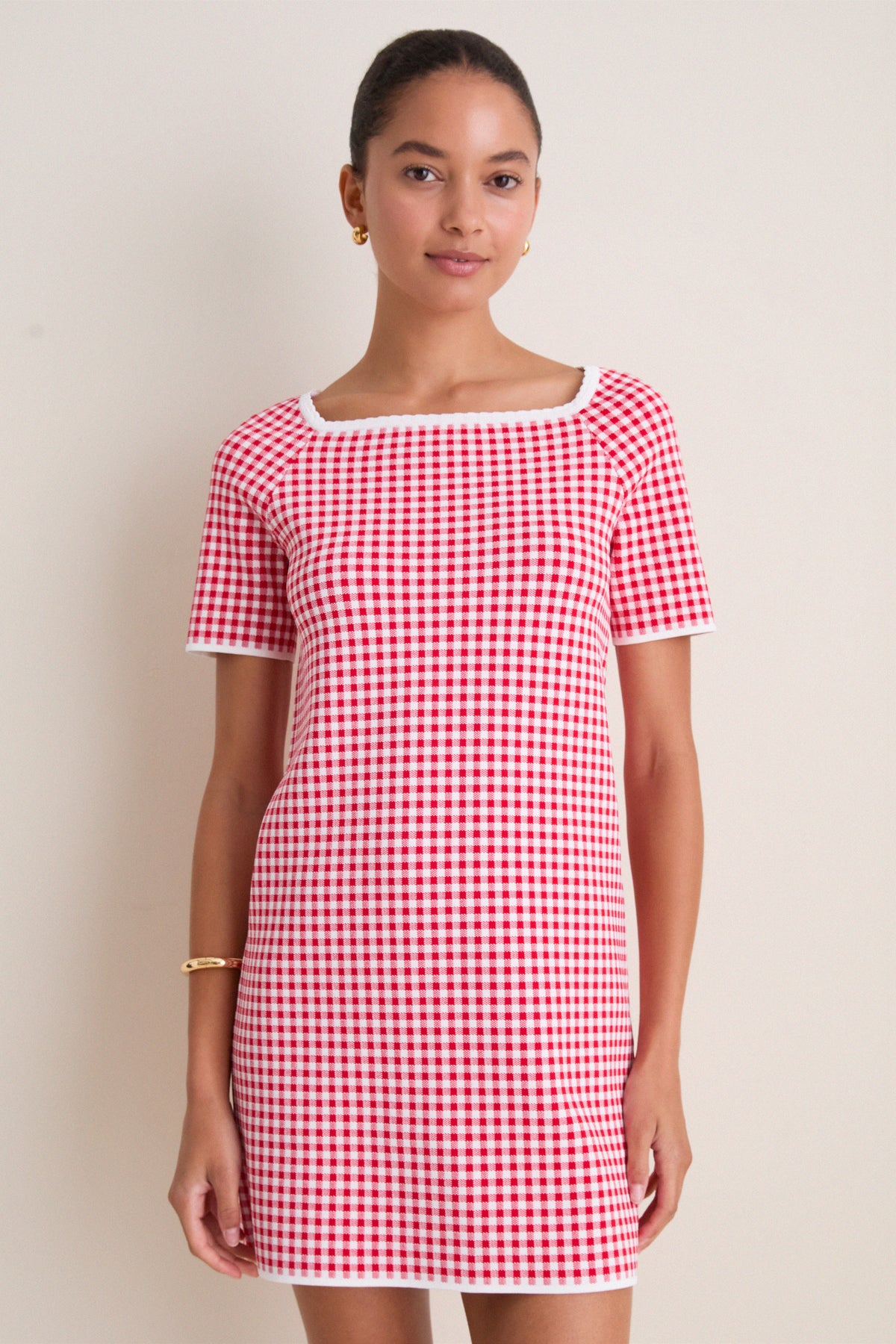 Red Gingham Micah Dress