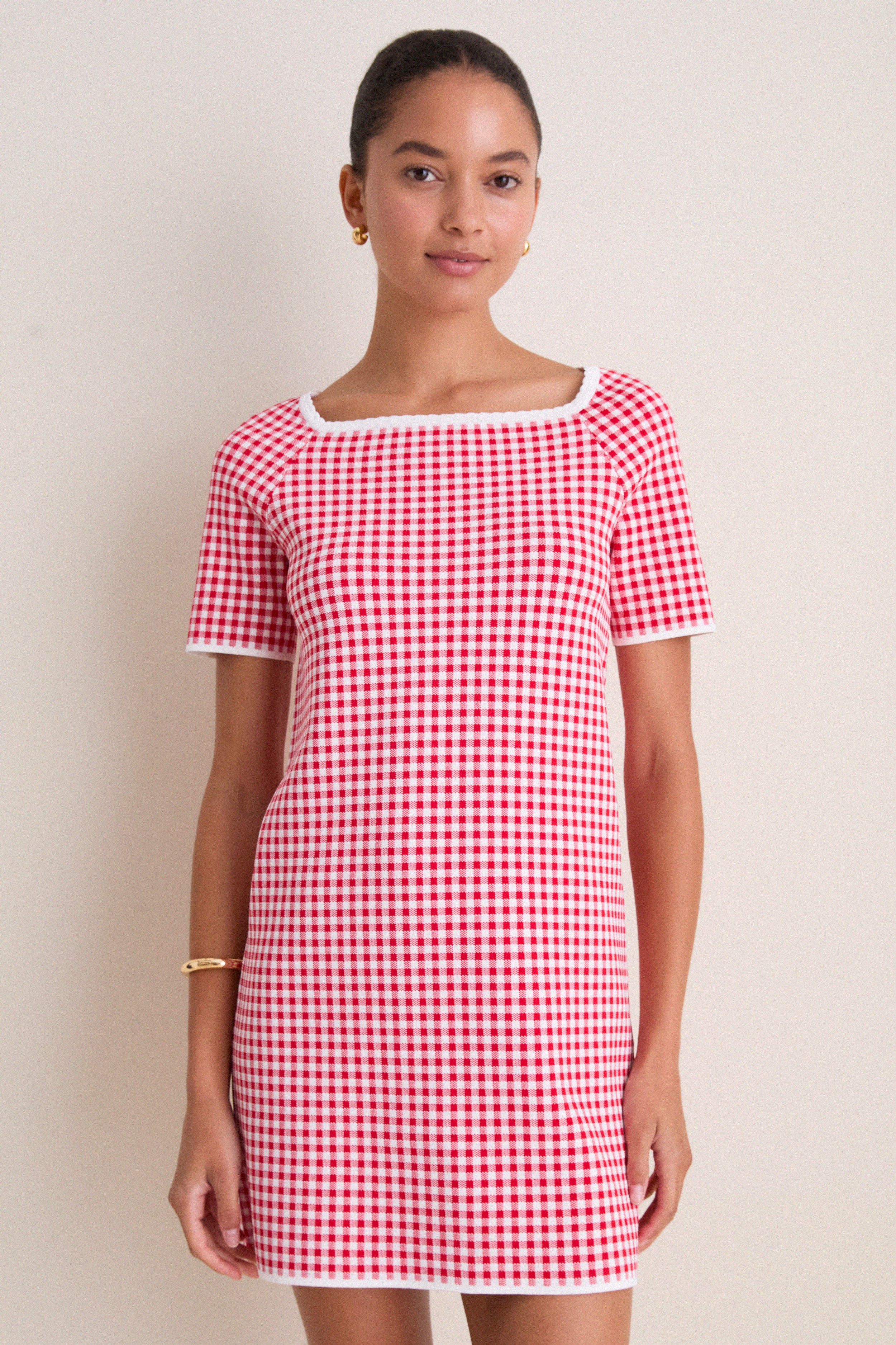 Red Gingham Micah Dress
