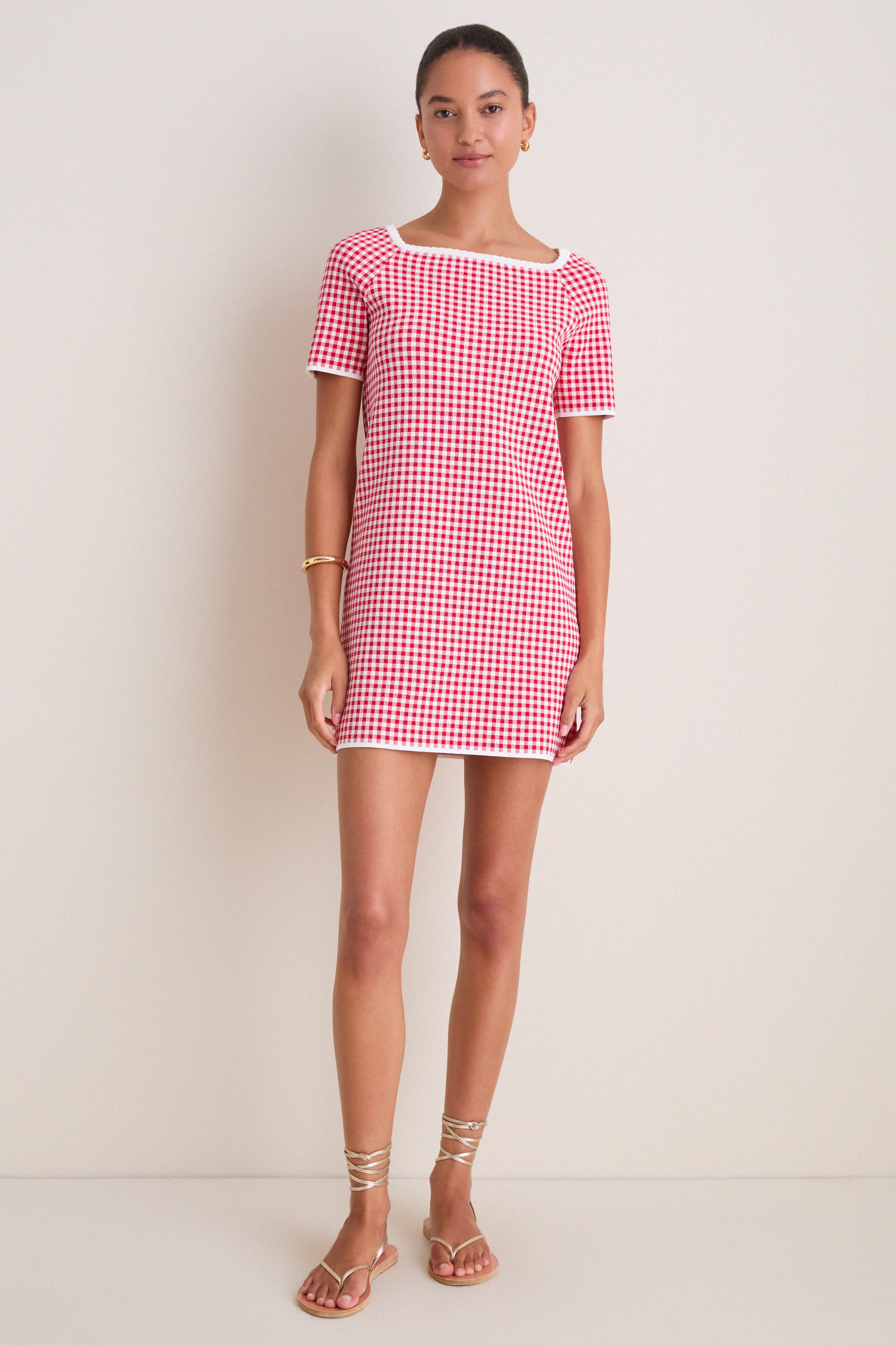 Red Gingham Micah Dress