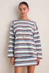 Chocolate Multi Stripe Nadine Top