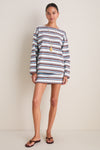 Chocolate Multi Stripe Nadine Top