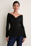 Black Wool Crepe Jacket