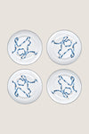 Blue Ribbon Dinner Plates (Set of 4)