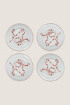 Pink Ribbon Dinner Plates (Set of 4)