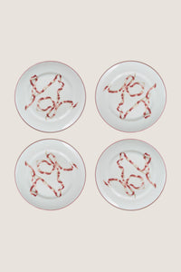 Pink Ribbon Dinner Plates (Set of 4)