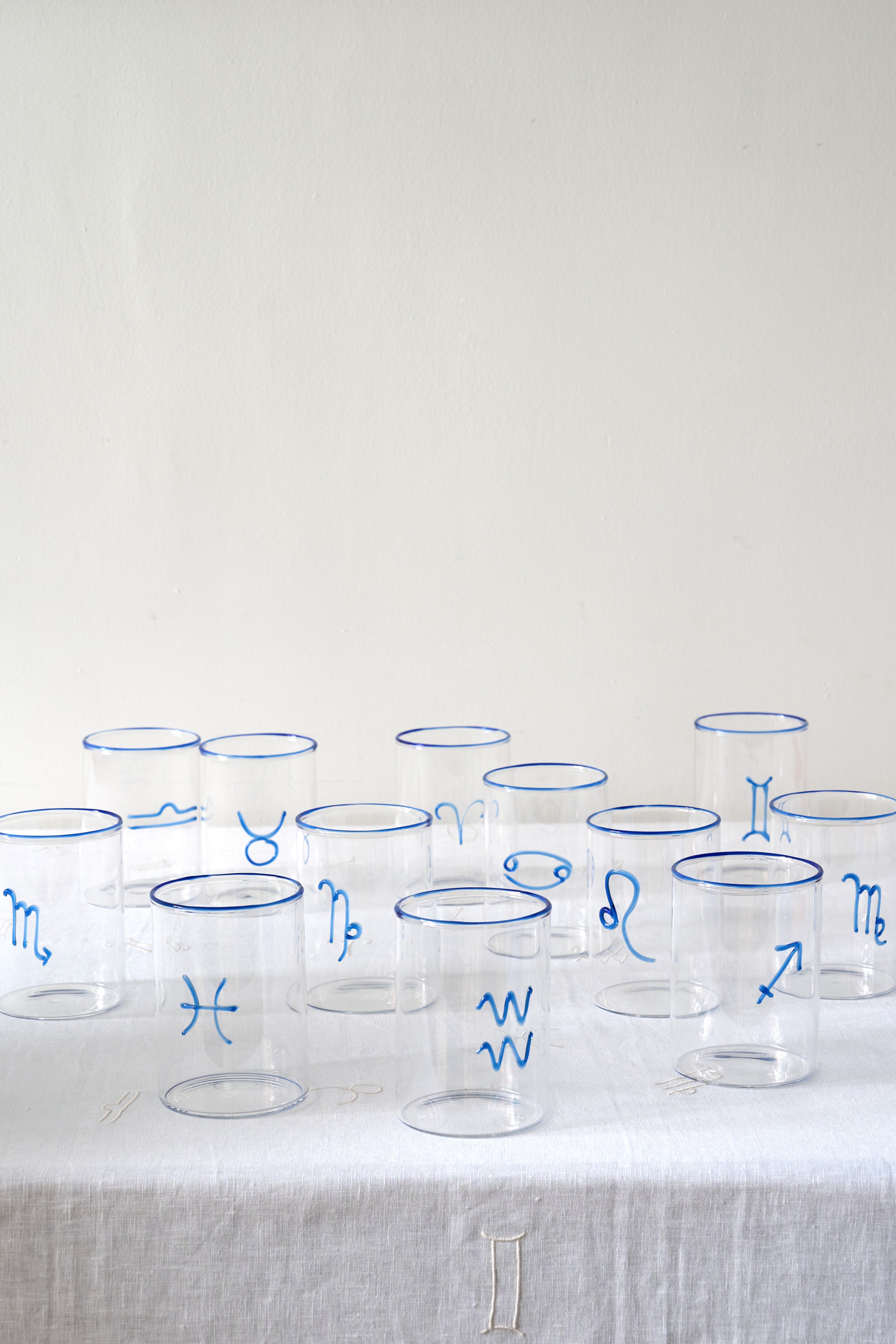 Blue Aries Lowball Glass (Set of 2)