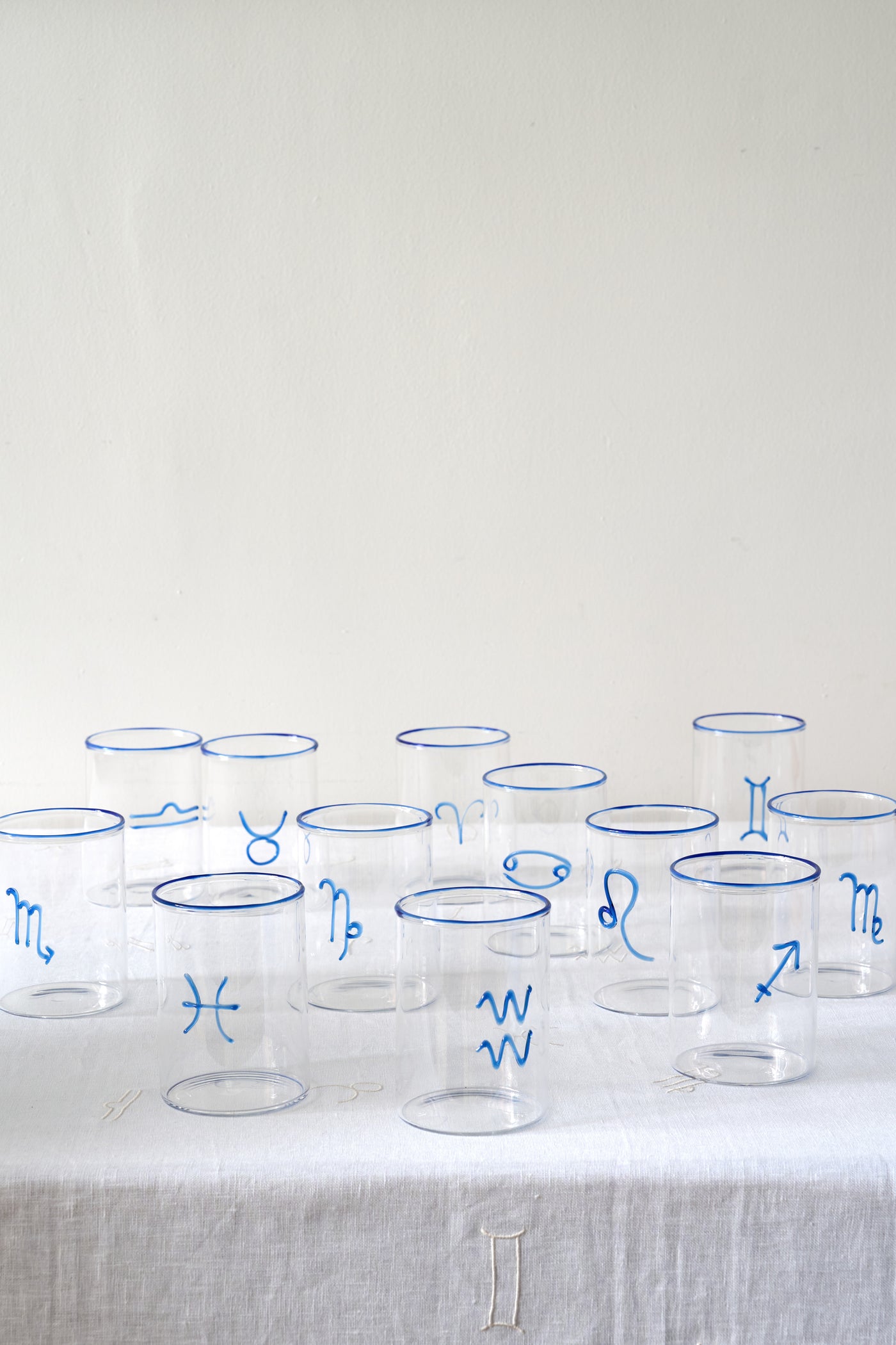 Blue Virgo Lowball Glass (Set of 2)