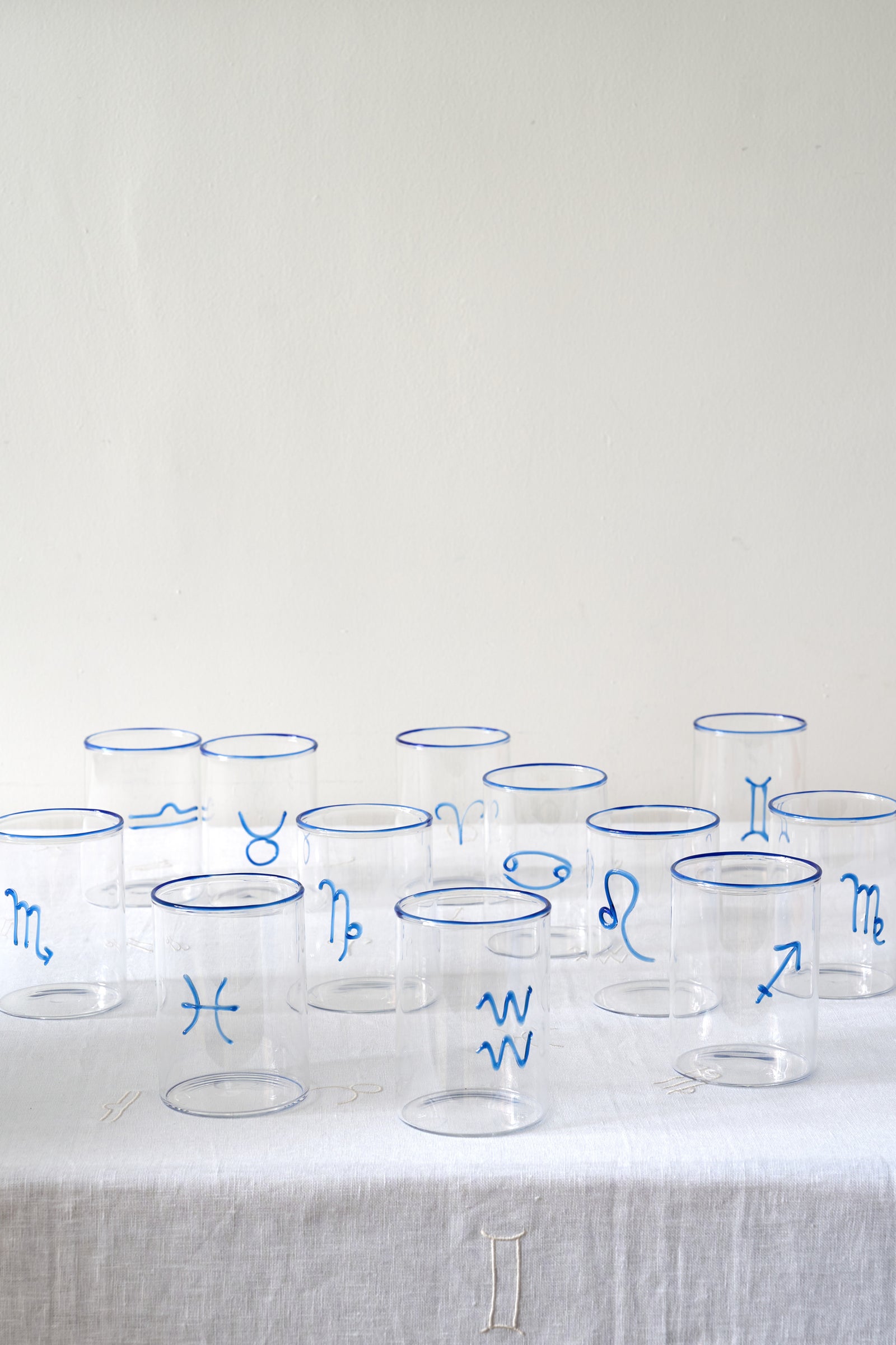 Blue Gemini Lowball Glass (Set of 2)