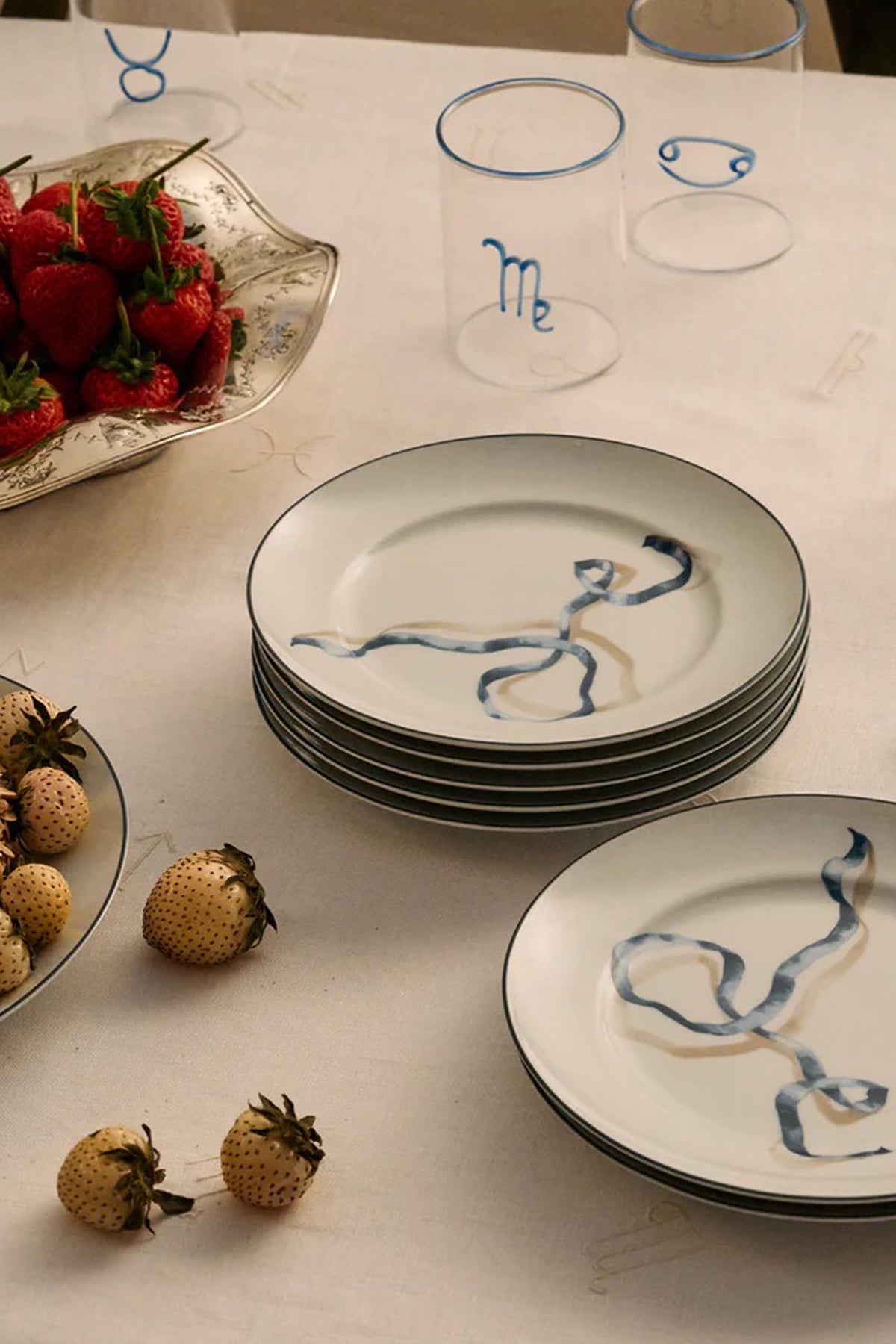 Blue Cancer Lowball Glass (Set of 2)
