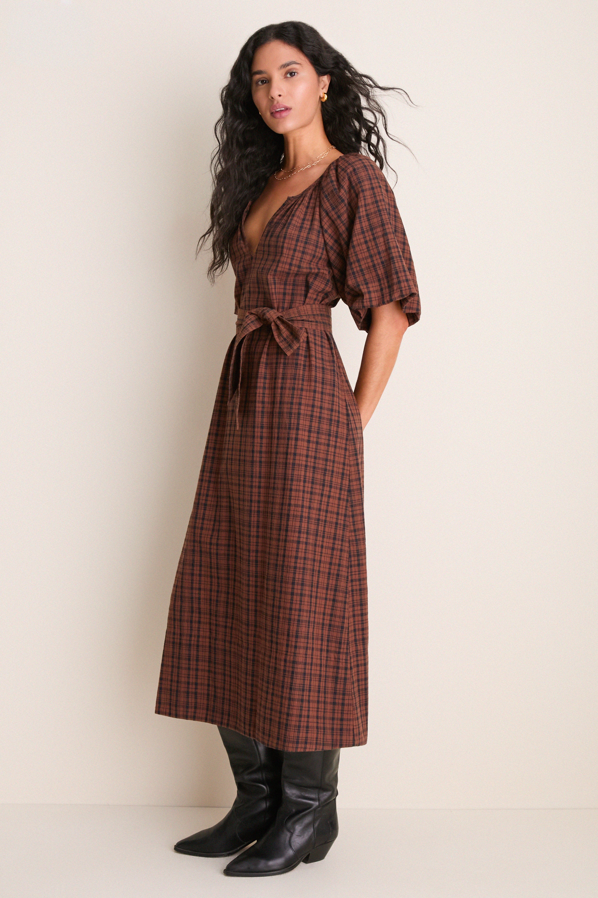 Woodcrest Plaid Fairground Dress