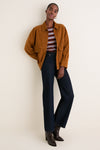 Cognac Suede Folsom Jacket
