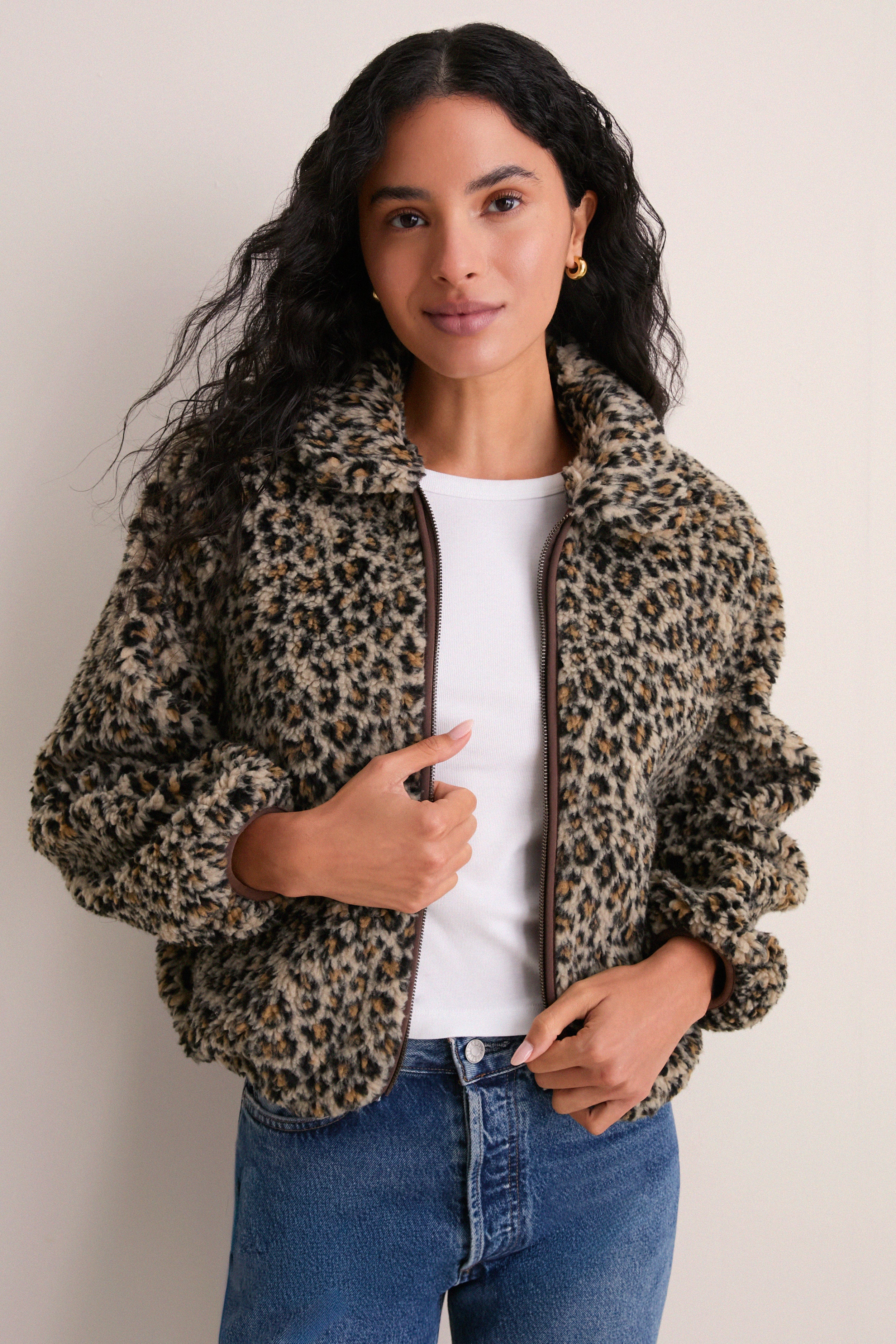 Tan Leopard Vail Jacket