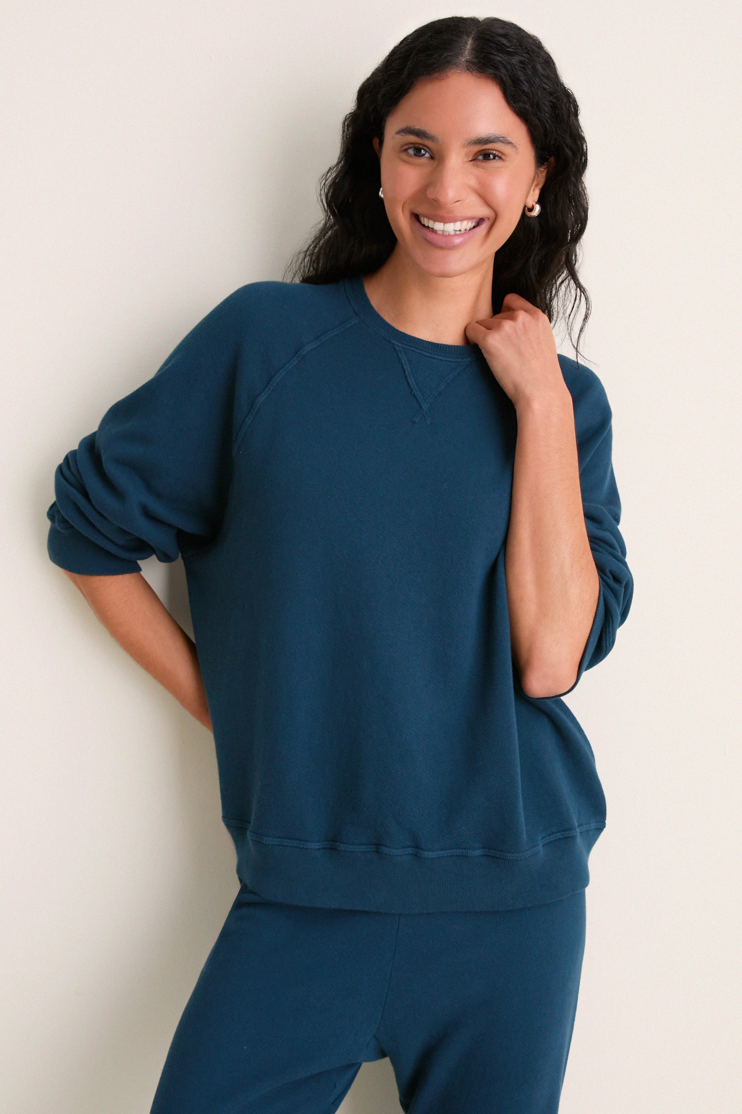 Dark Slate Slouch Sweatshirt