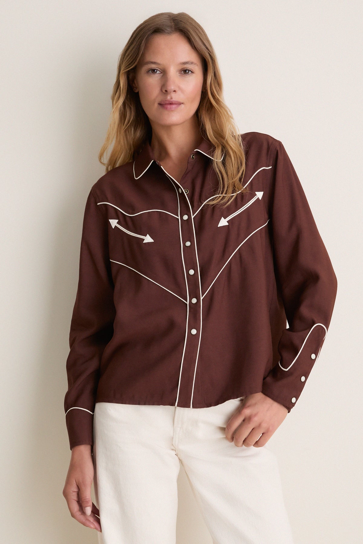 Brown Western Shirt