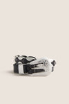 Black with Silver Western Hardware Belt