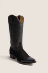 Black Basket Weave Cowboy Boot