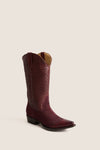 Oxblood Basket Weave Cowboy Boot