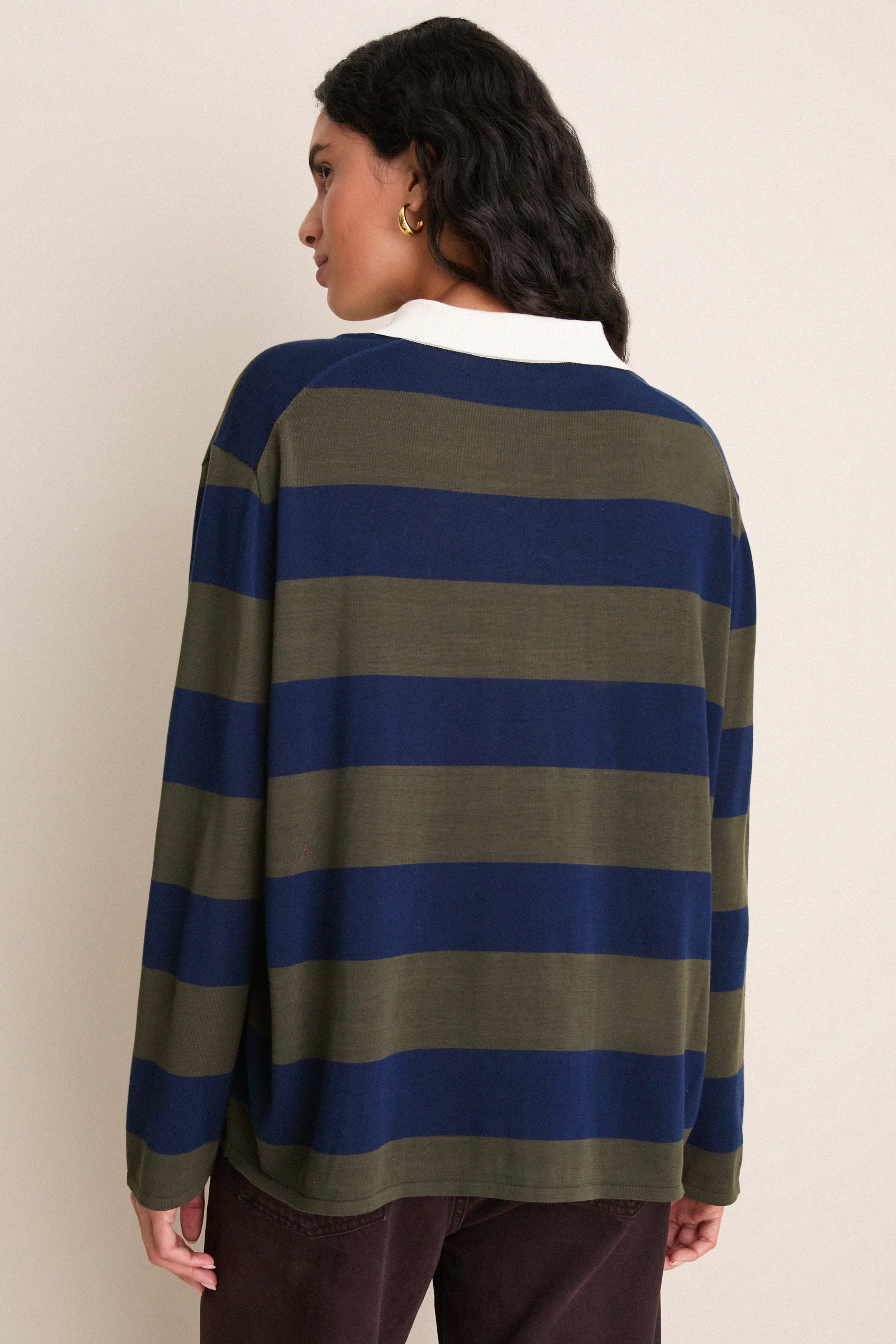 Army League Stripe Academy Polo Sweater
