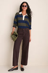 Army League Stripe Academy Polo Sweater