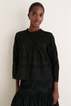 Black Lattice Lace Victorian Top