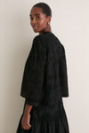 Black Lattice Lace Victorian Top