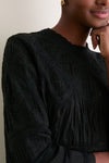 Black Lattice Lace Victorian Top