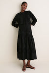 Black Lattice Lace Victorian Top