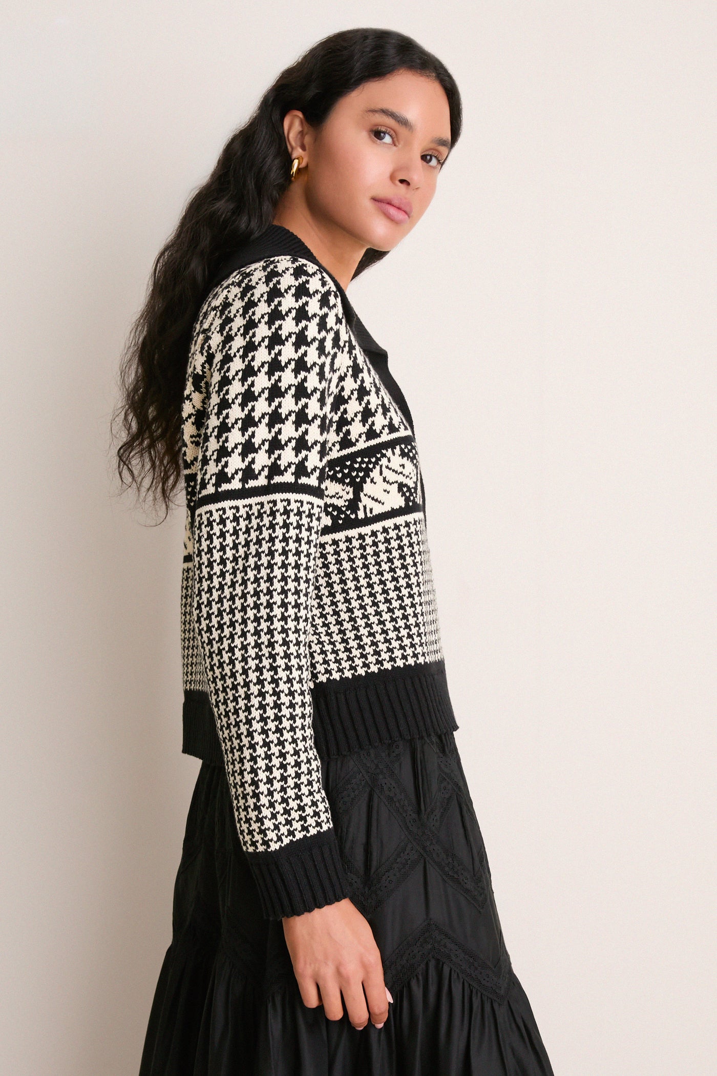 Black Pony Cardigan
