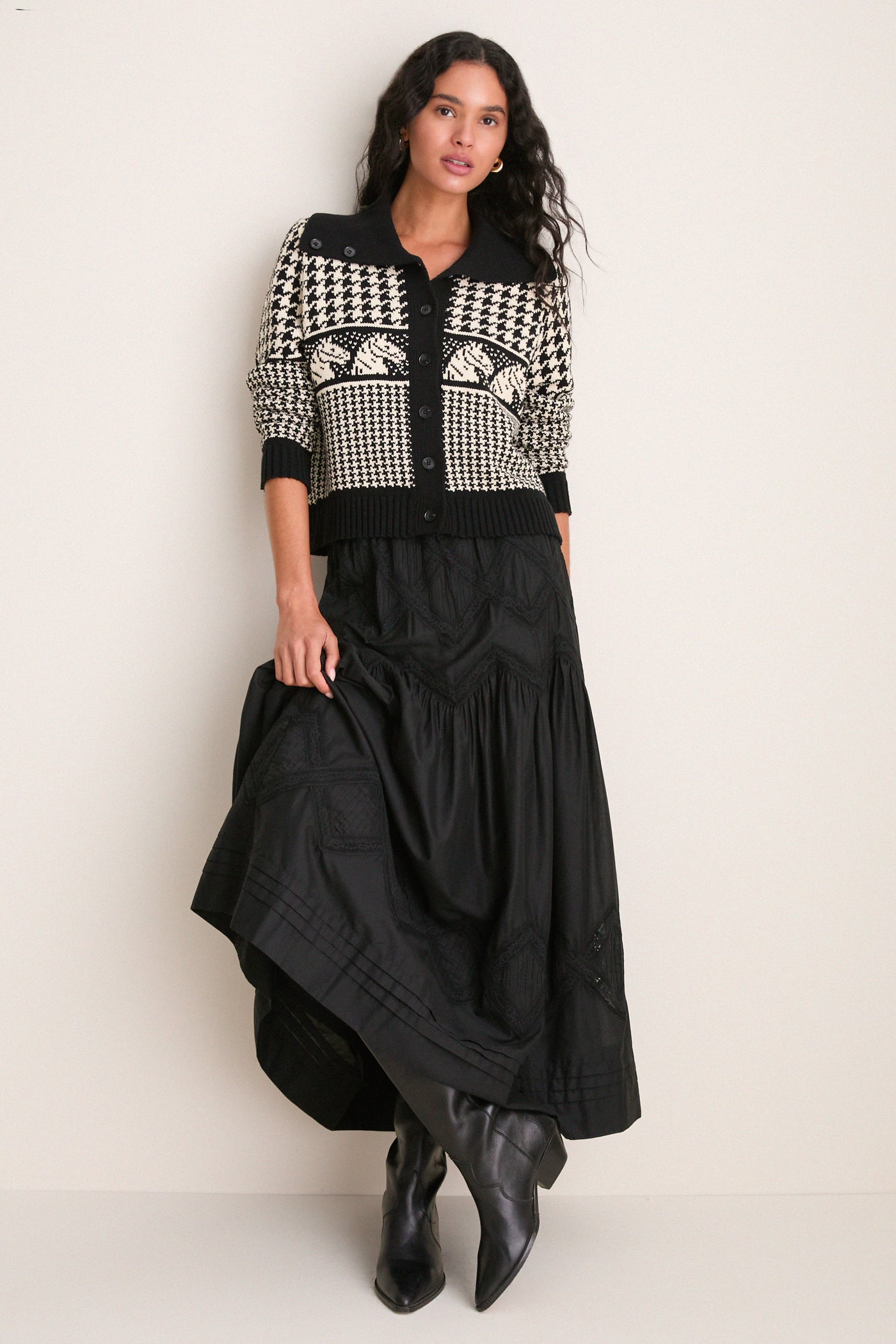 Black Pony Cardigan