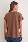 Tobacco Boxy Crew with Stetson Graphic