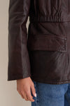 Dark Brown Como Leather Jacket