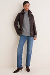 Dark Brown Como Leather Jacket