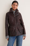 Dark Brown Como Leather Jacket