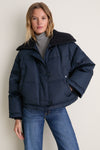 Navy Burnea Quilted Jacket