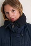 Navy Burnea Quilted Jacket