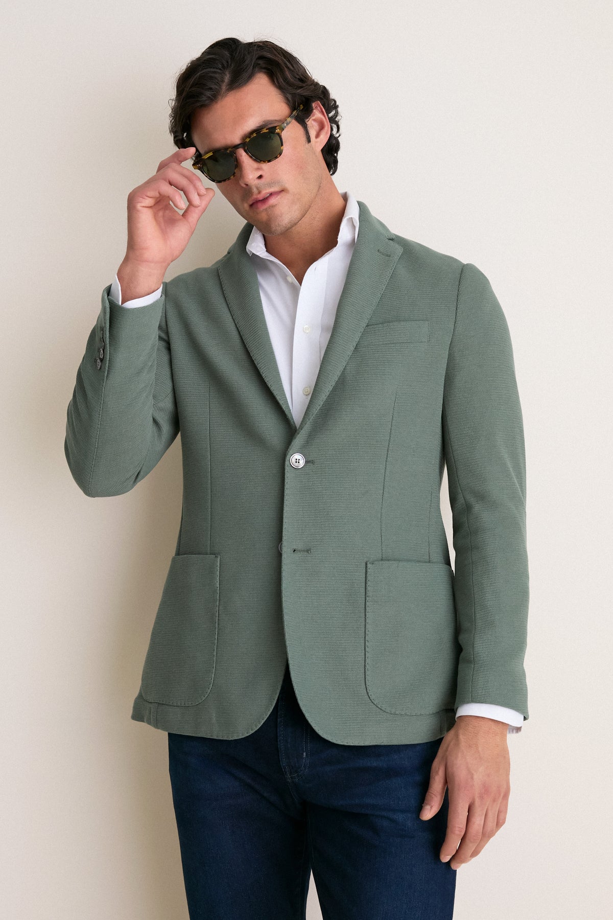 Sage Knit Travel Blazer