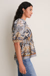 Stained Glass Beauty Soft Blue Blouse