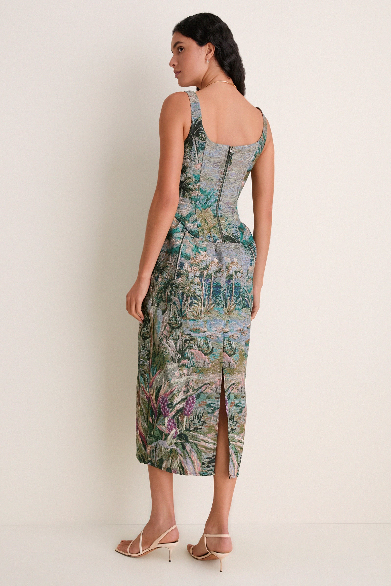Petricor Multicolor Sleeveless Maxi Dress