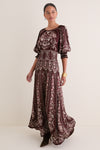Liz Burgundy Maxi Dress