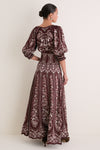 Liz Burgundy Maxi Dress