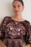 Liz Burgundy Maxi Dress