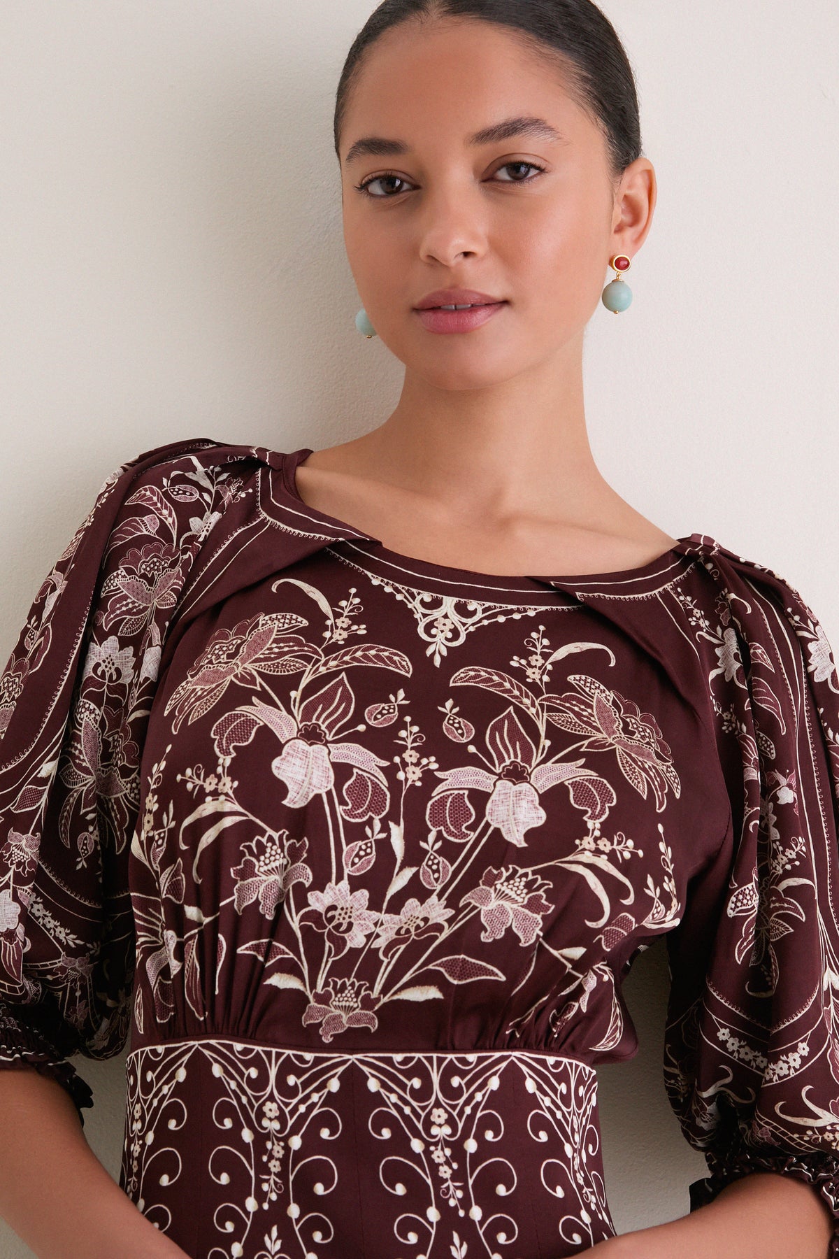 Liz Burgundy Maxi Dress