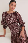Liz Burgundy Maxi Dress