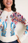 Arabesque Off-White Knit Sweater