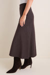 Marron Boushra Midi Skirt
