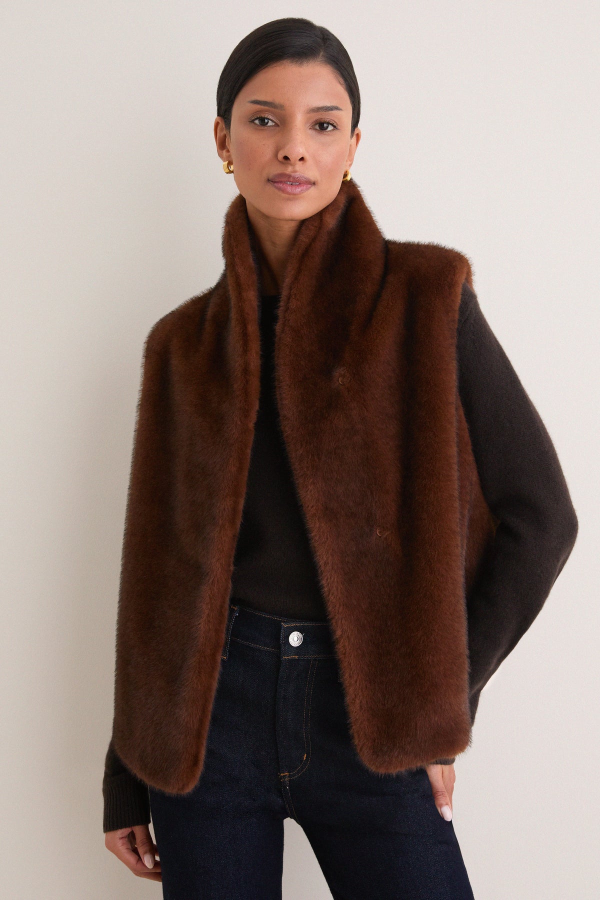 Roux Helise Fur Vest