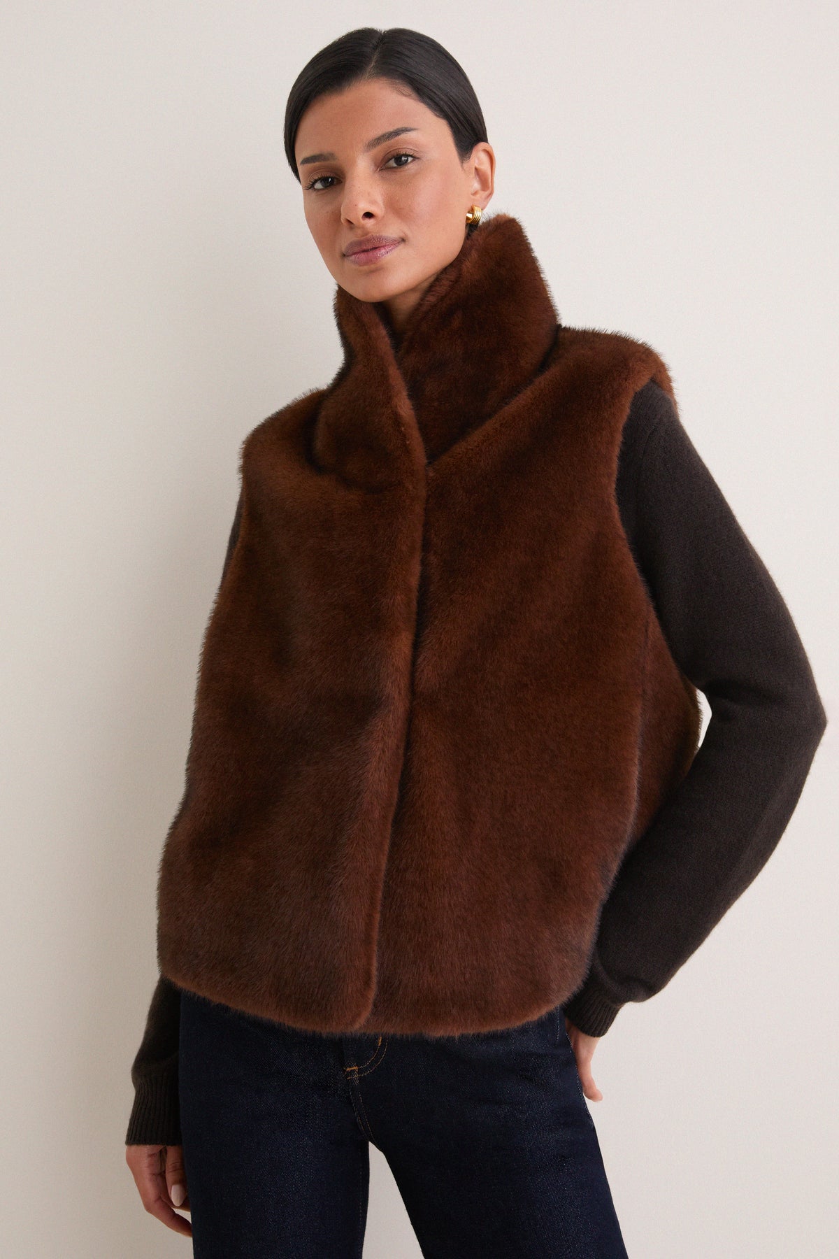 Roux Helise Fur Vest