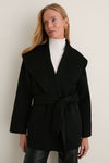 Noir Gracie Wrap Coat